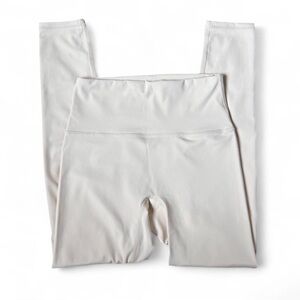 High-Waisted Cream Leggings